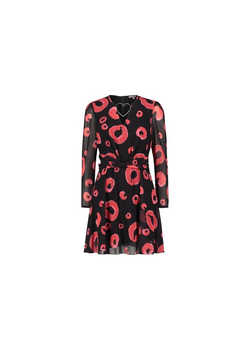 Circle-print dress