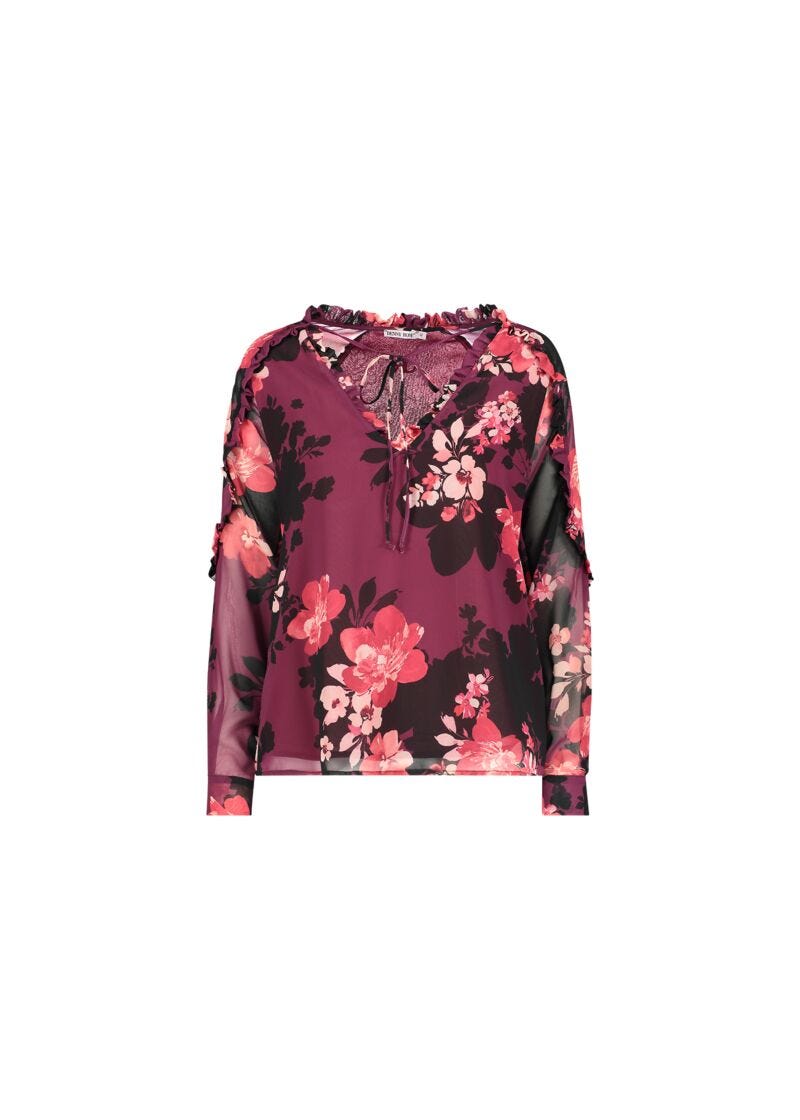 Floral-print blouse