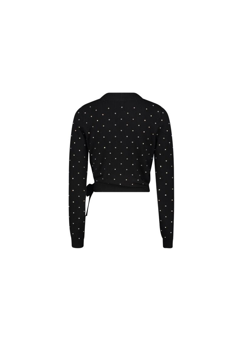 Jumper with rhinestones