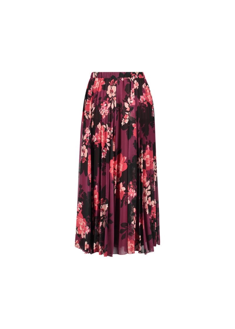 Floral-print skirt