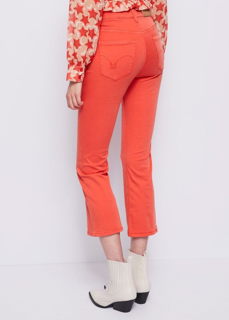 Cropped flared jeans