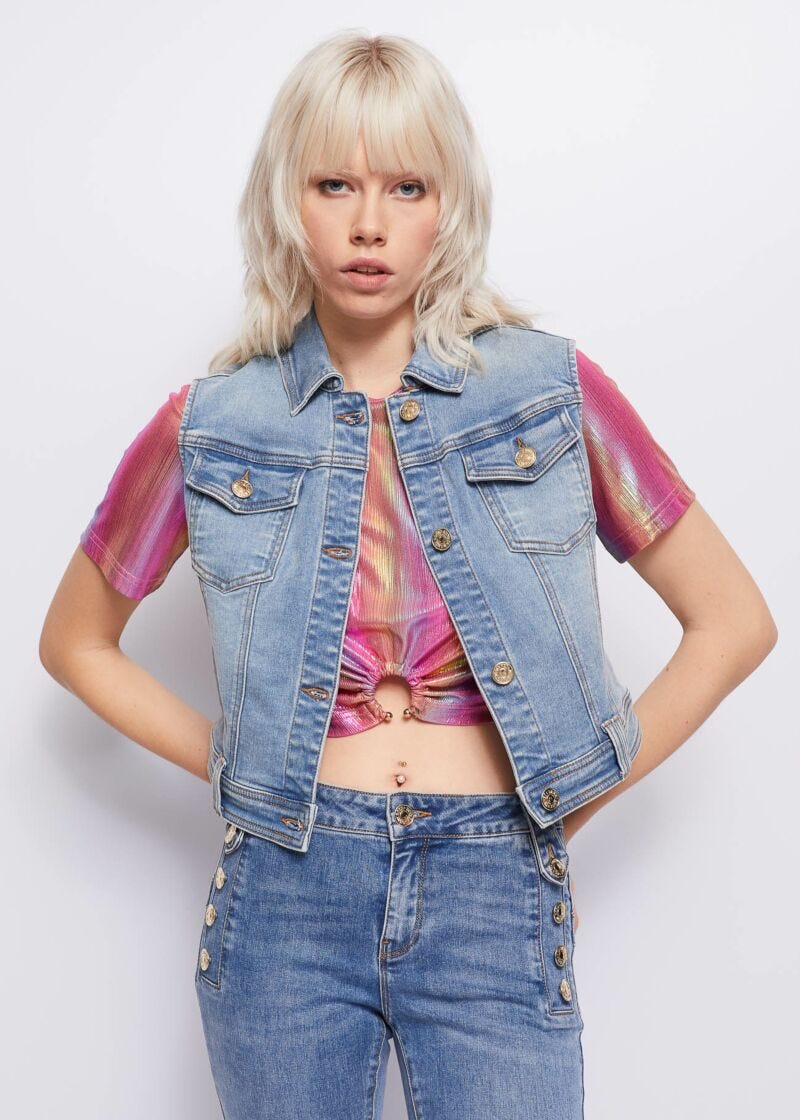 Gilet in denim