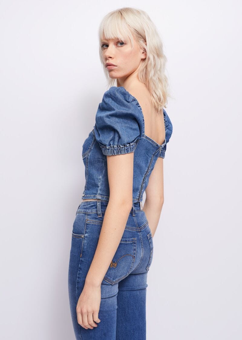 Denim top