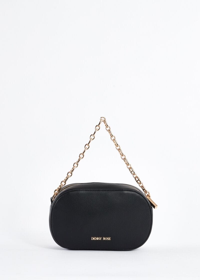 Crossbody in ecopelle con logo