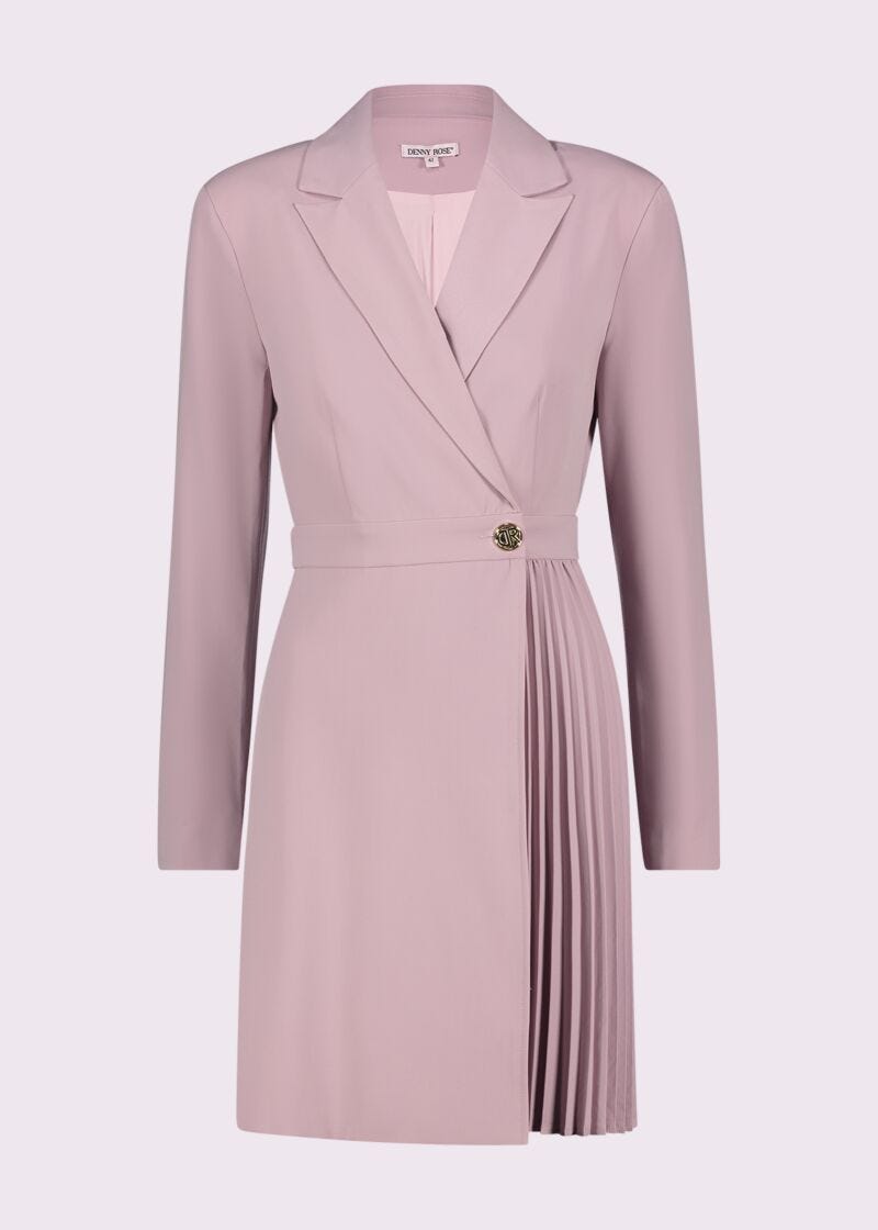 Lilac double-breasted dress