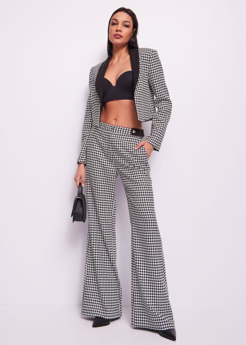 Houndstooth trousers