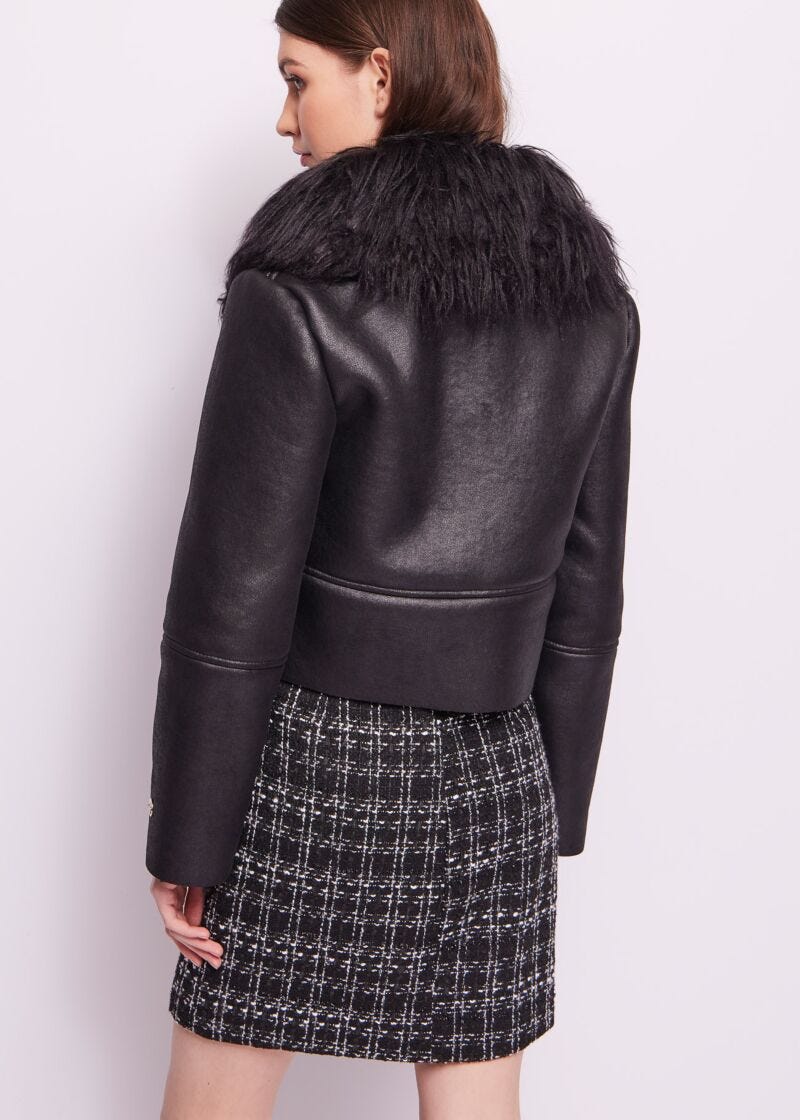 Black leatherette jacket