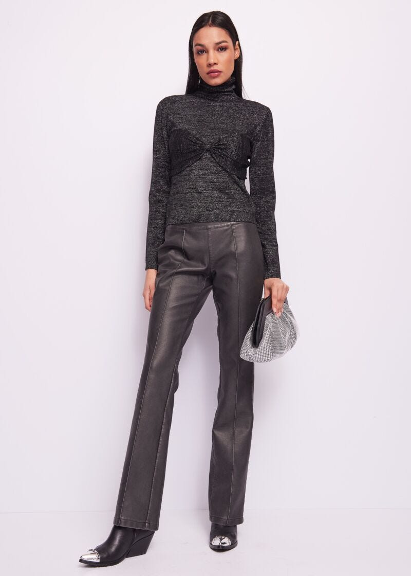 Wool and lurex blend jumper