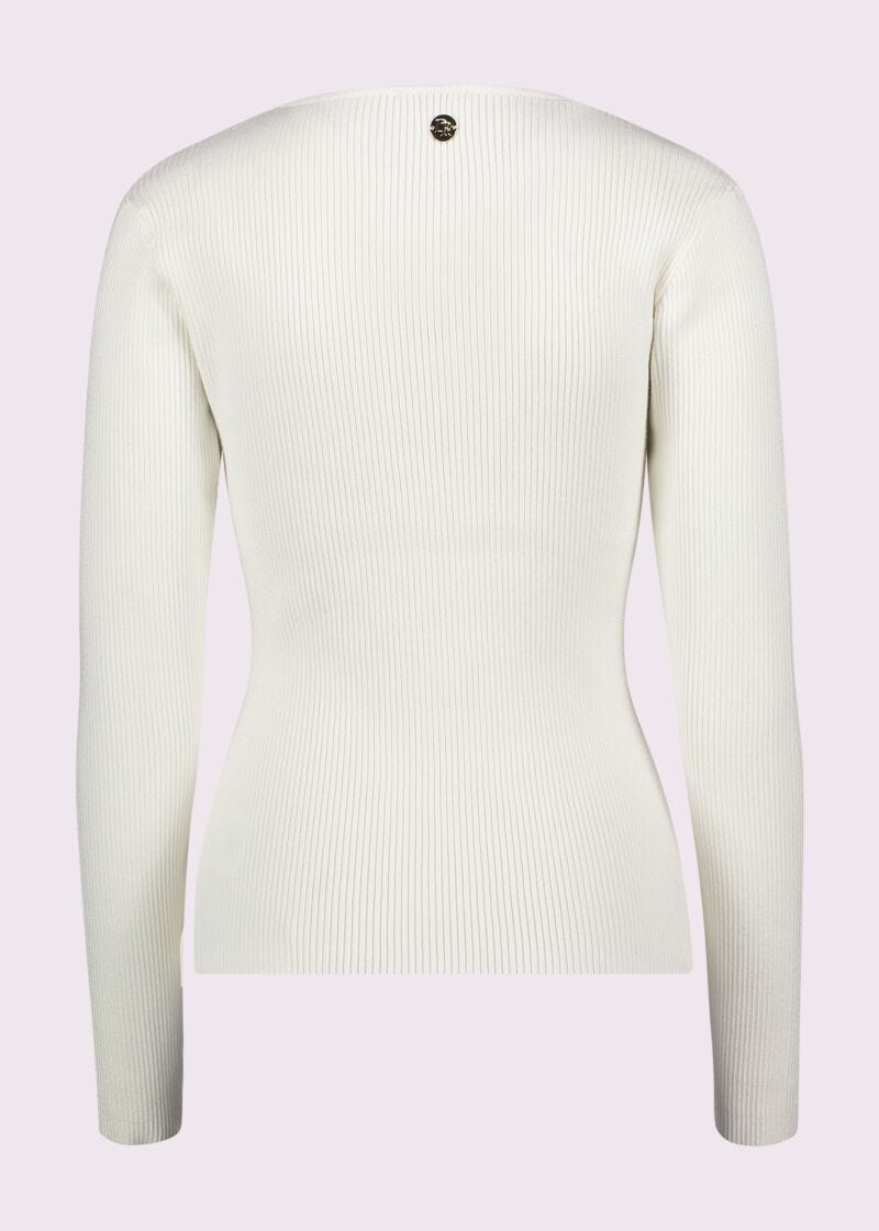 White jumper with rhinestones