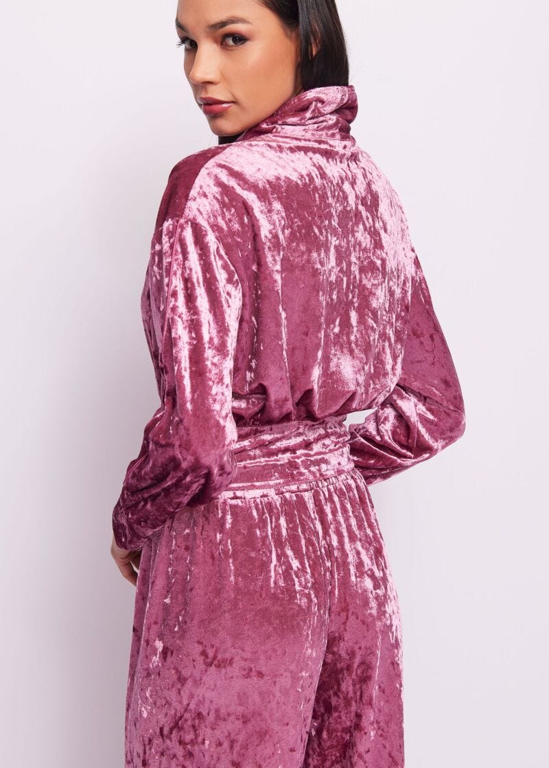 Pink chenille jacket