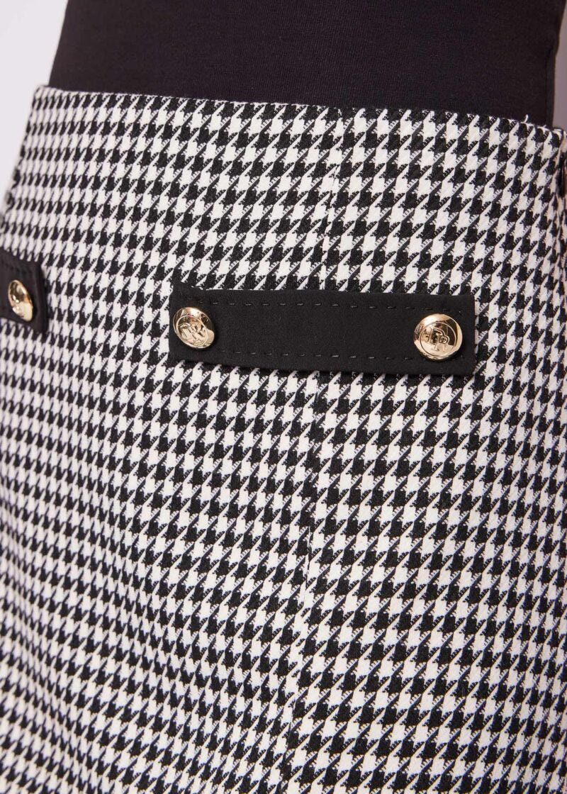 Houndstooth miniskirt