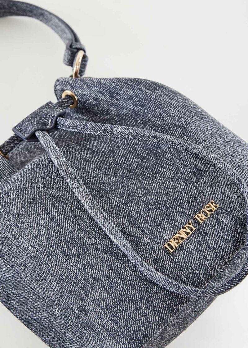 Denim bucket bag