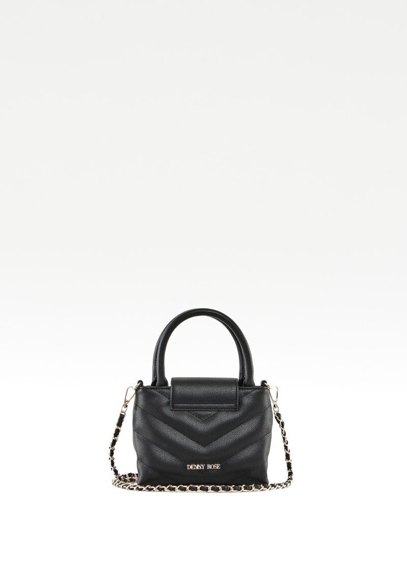 Mini bag in similpelle trapuntata