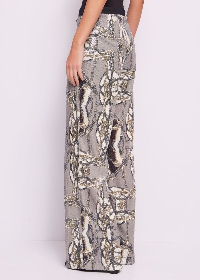 Pantaloni in jersey stampato