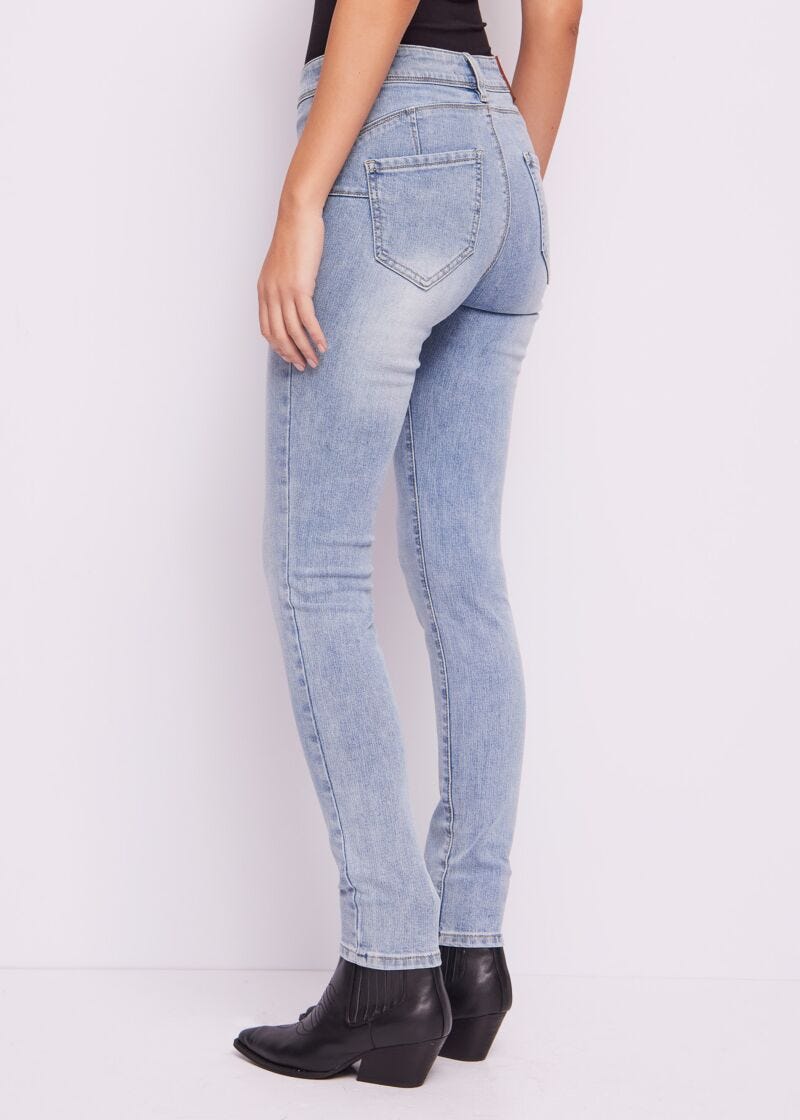 Push-up jeggings in Cotton blend