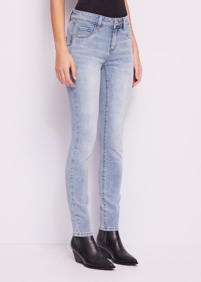 Push-up jeggings in Cotton blend