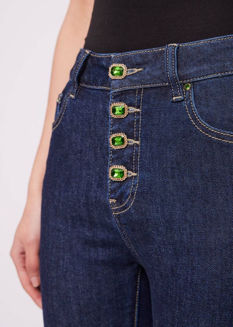 Flared Jeans in Cotton blend
