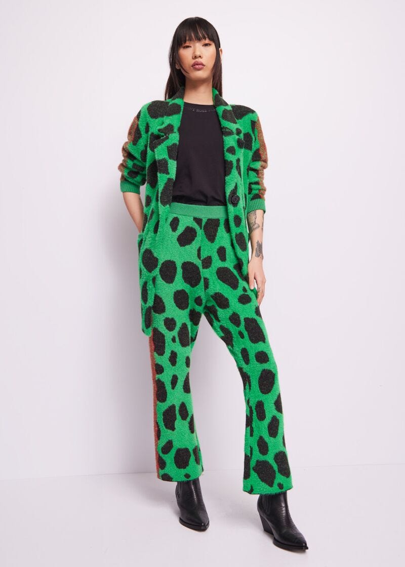 Vestido de punto de jacquard