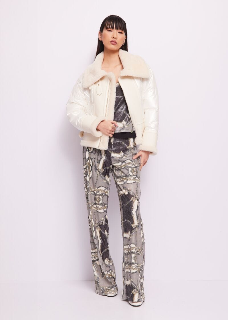 Nylon down jacket