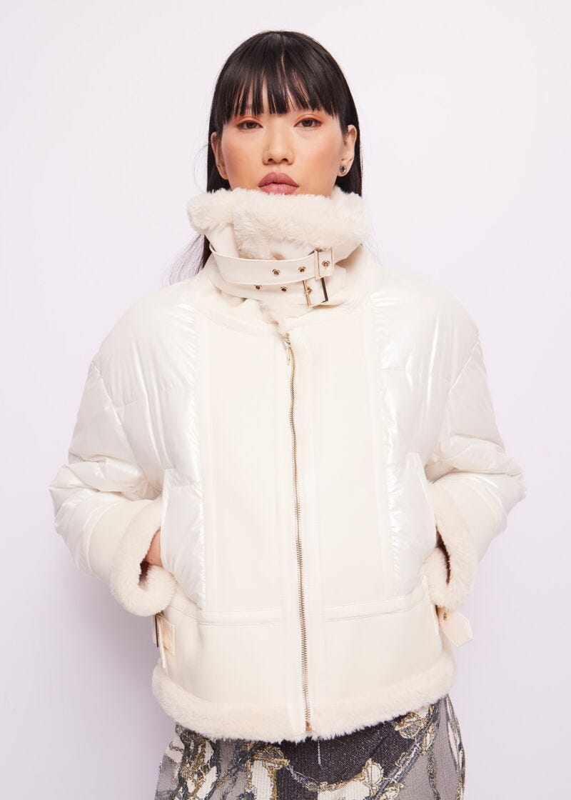Nylon down jacket