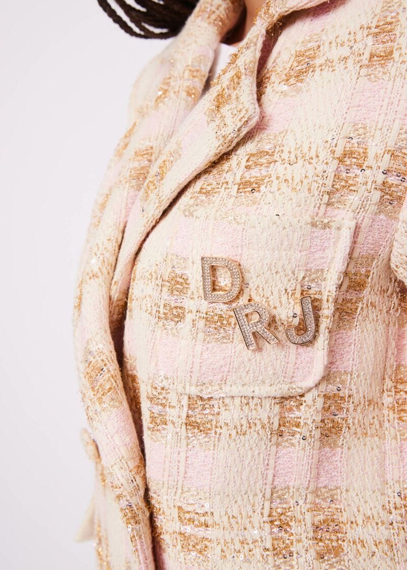 Cotton-blend bouclé coat