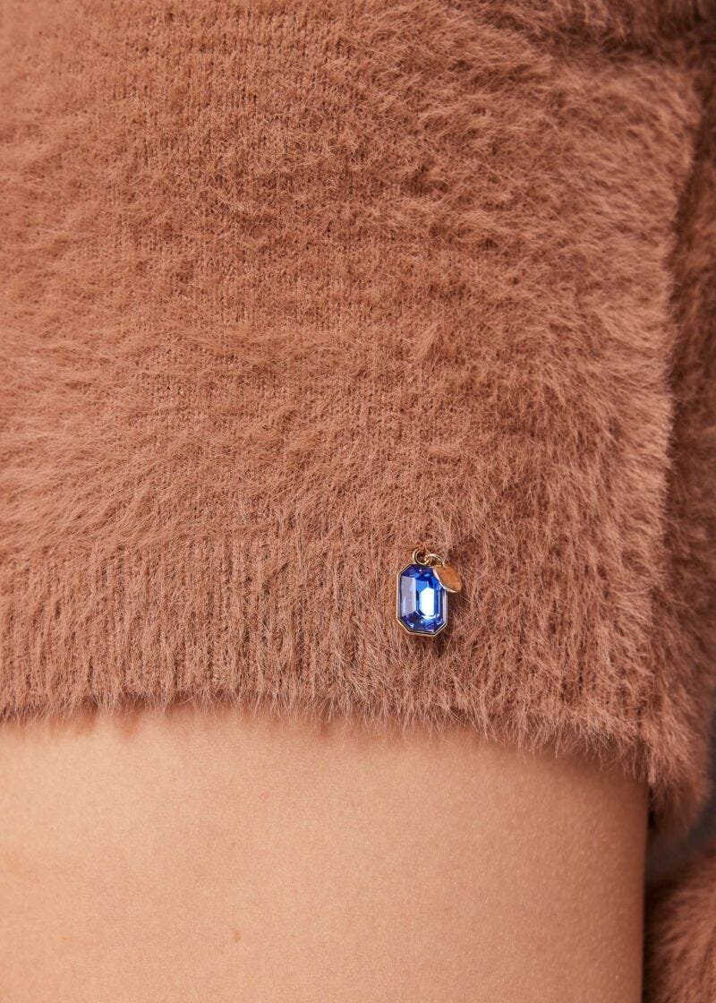 Brown knitted jumper