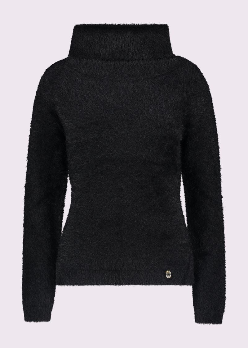Black knitted jumper