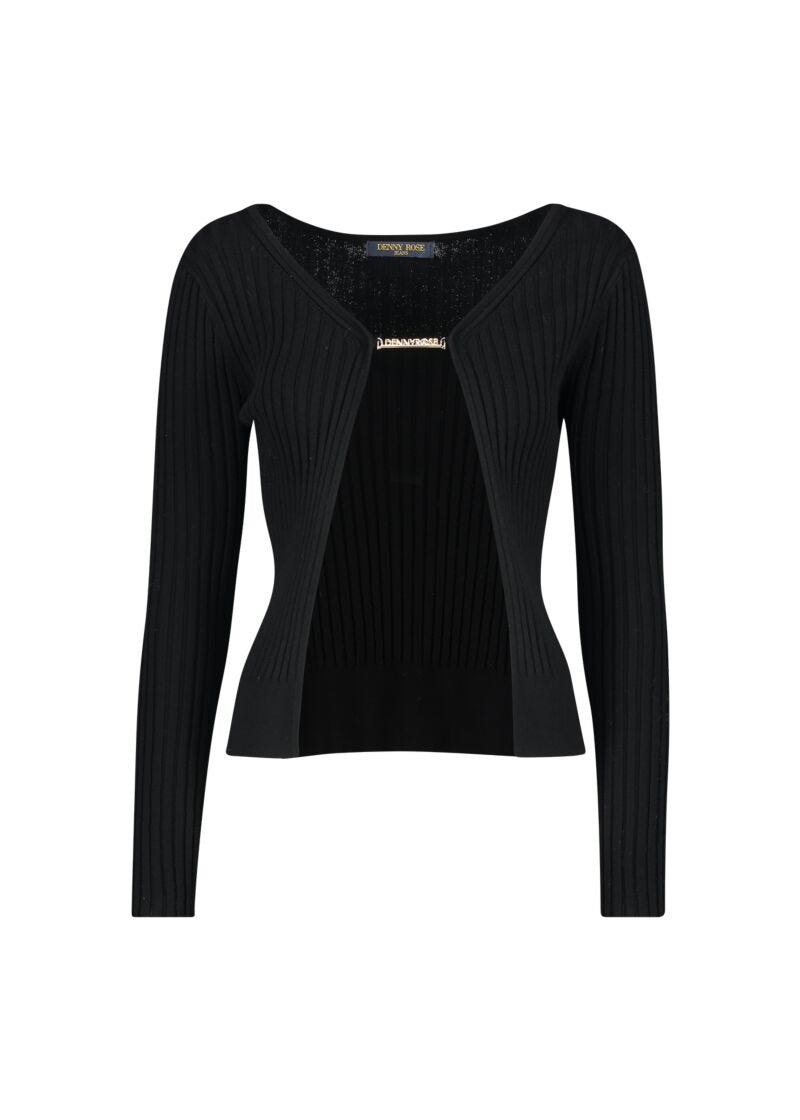 Knitted cotton-blend cardigan
