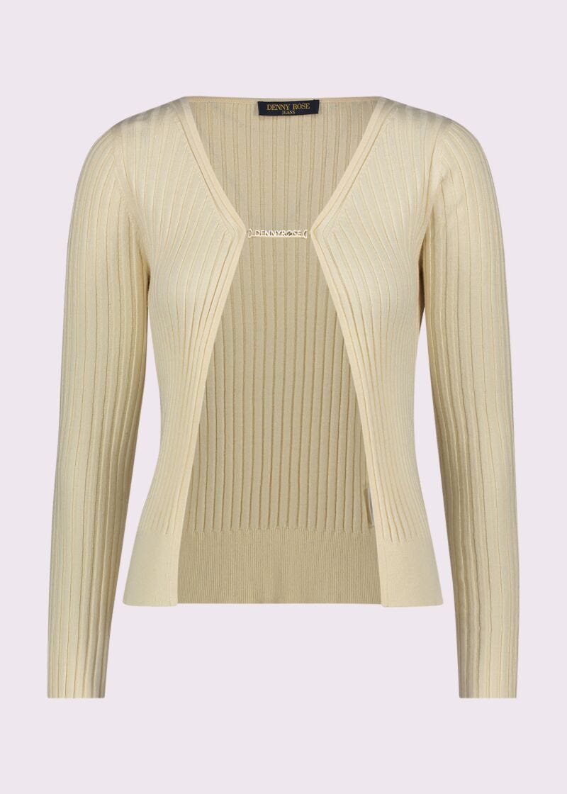 Cardigan in maglia di misto cotone