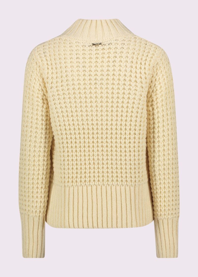 Knit jumper with print