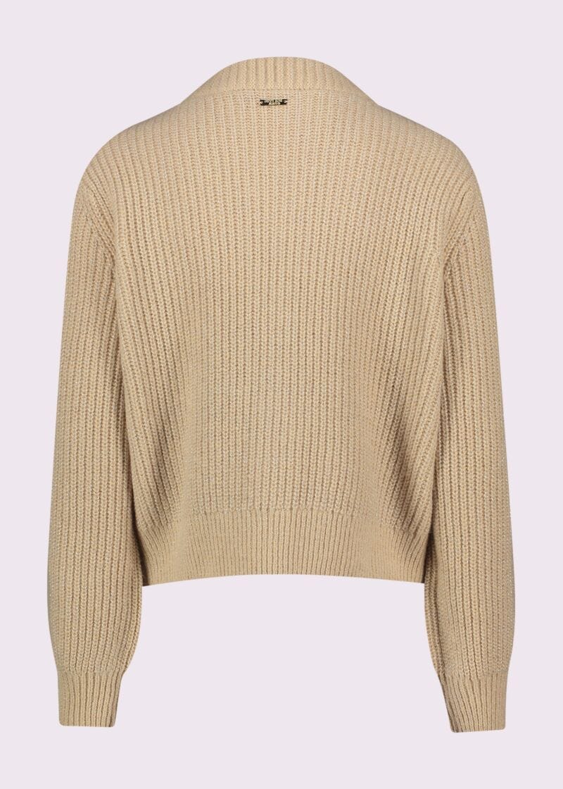 Brown knitted cardigan