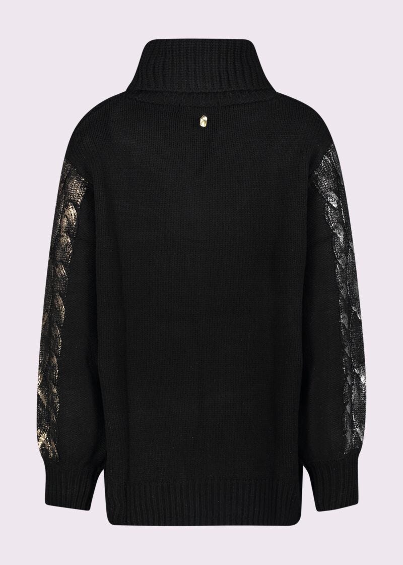 Jumper with laminated print