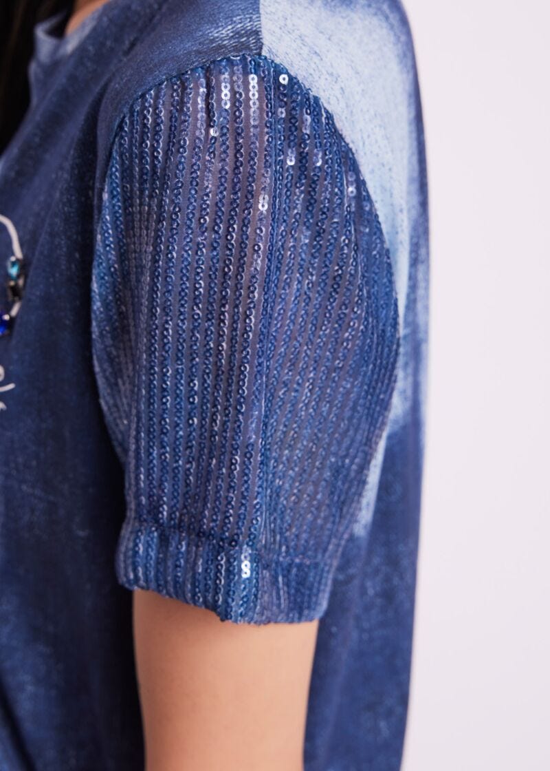 Printed cotton t-shirt