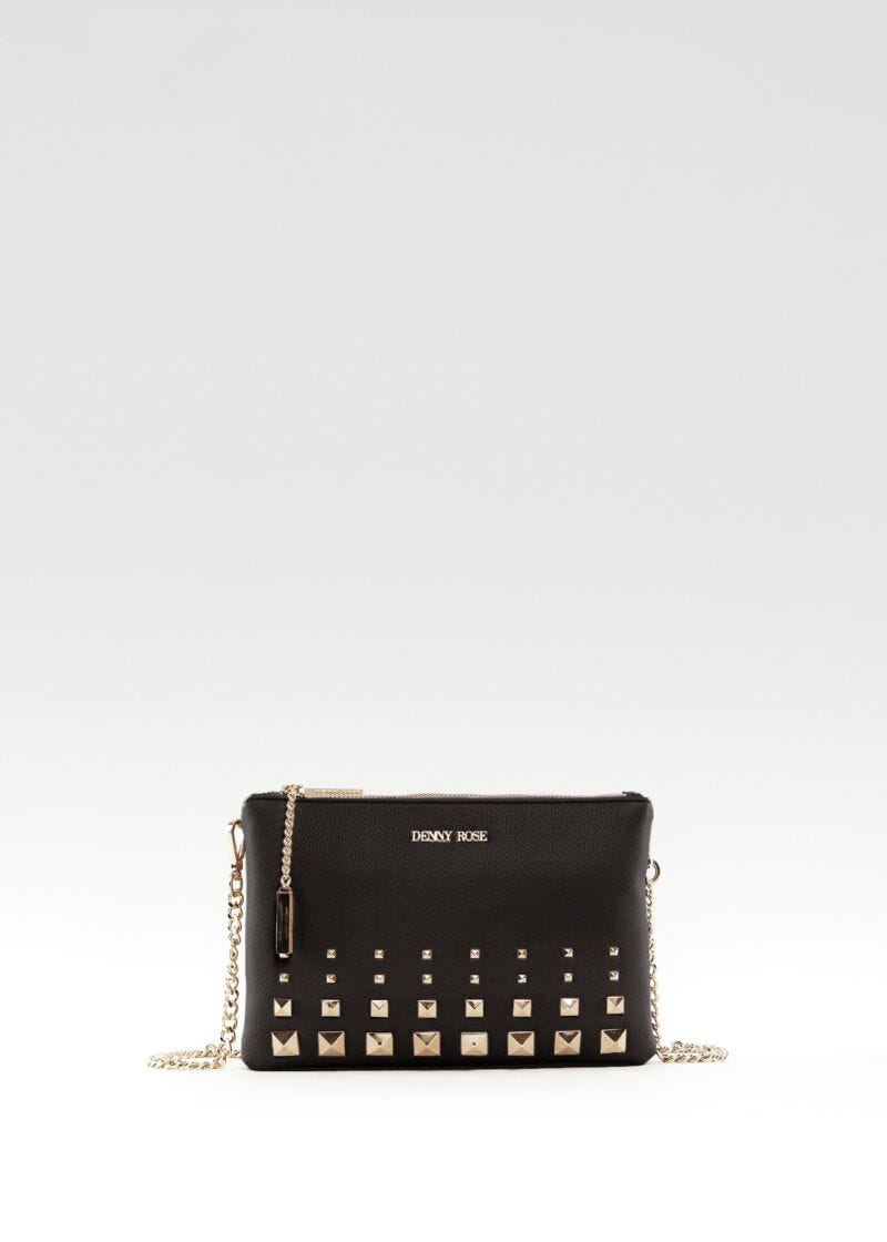 Bandolera negra con tachuelas