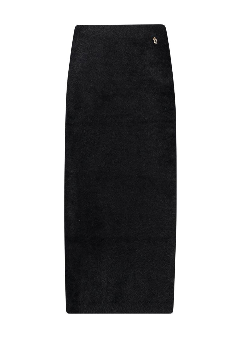 Black knitted skirt