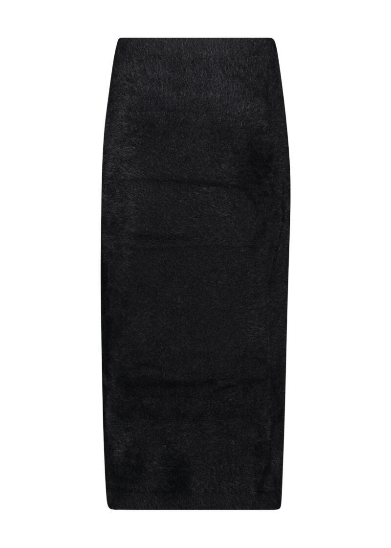 Black knitted skirt