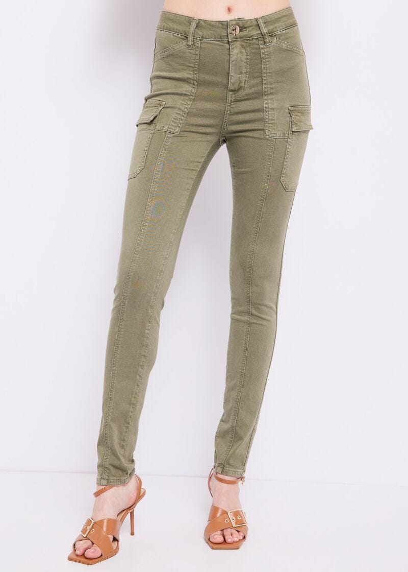 Skinny cargo trousers