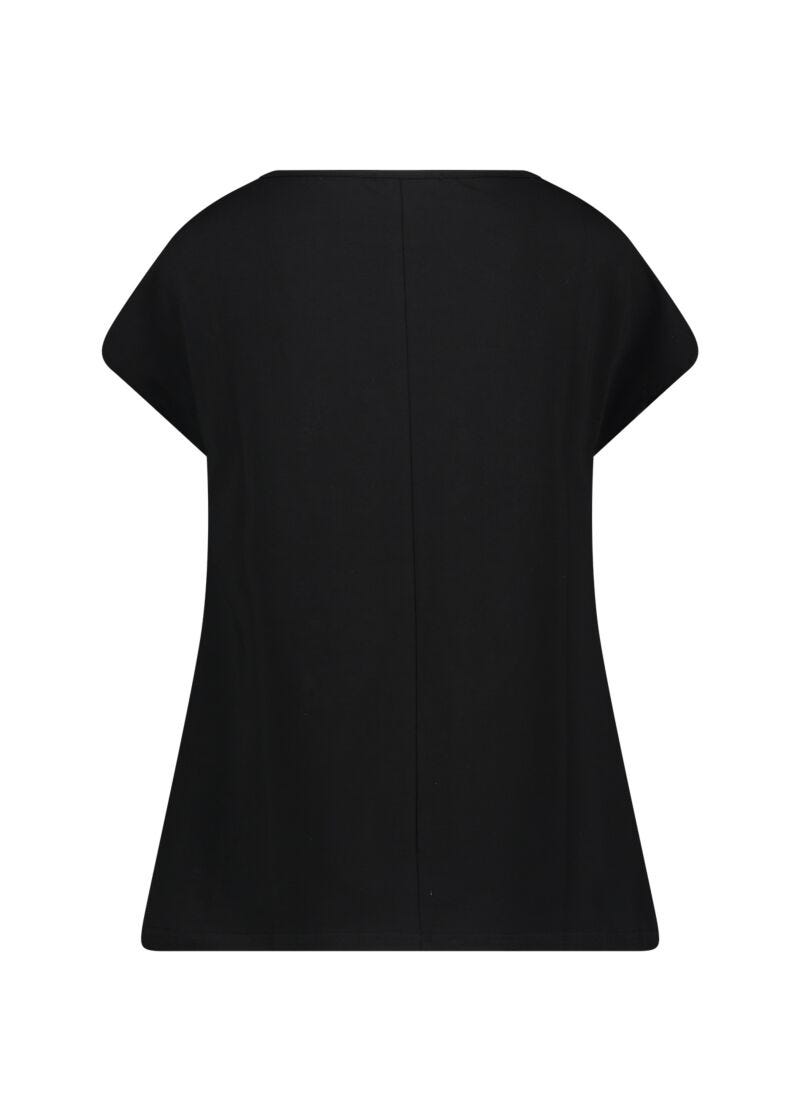 T-shirt con strass e perle