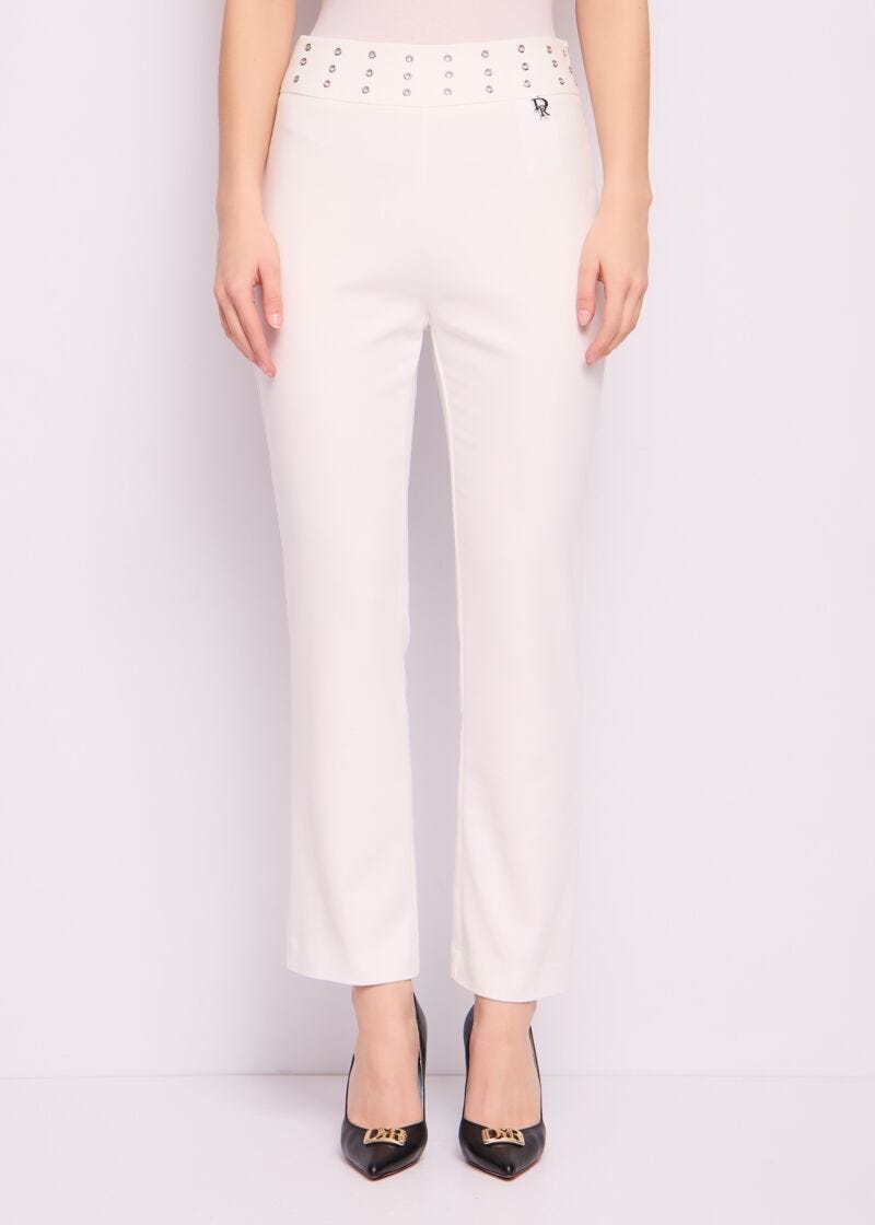 Pantaloni bianchi in cotone