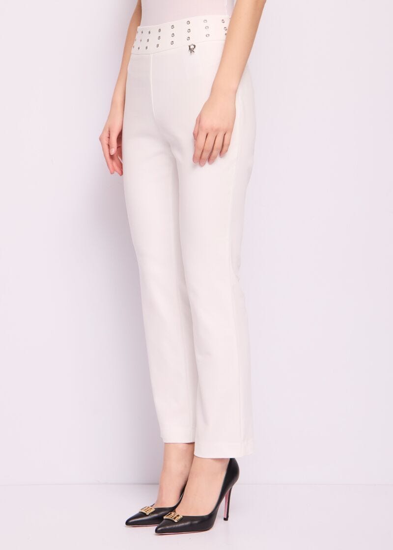 Pantaloni bianchi in cotone