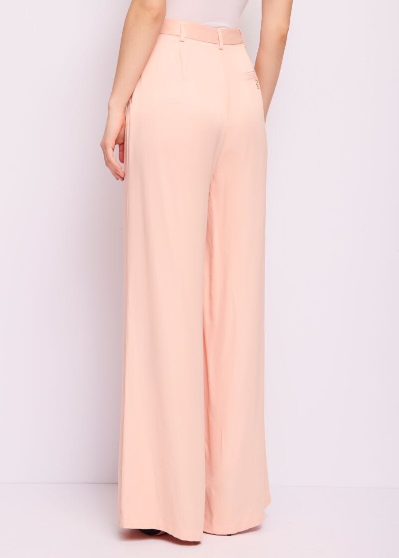 Satin palazzo trousers
