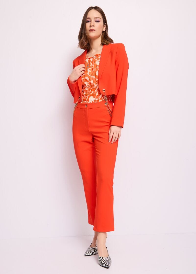 Blusa in georgette stampata