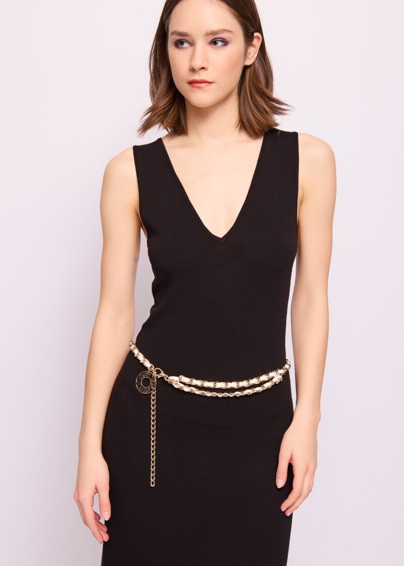 Braided chain belt
