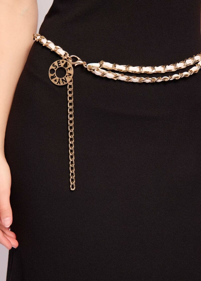 Braided chain belt