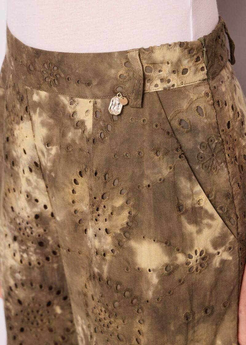 Pantaloni cargo in cotone Sangallo