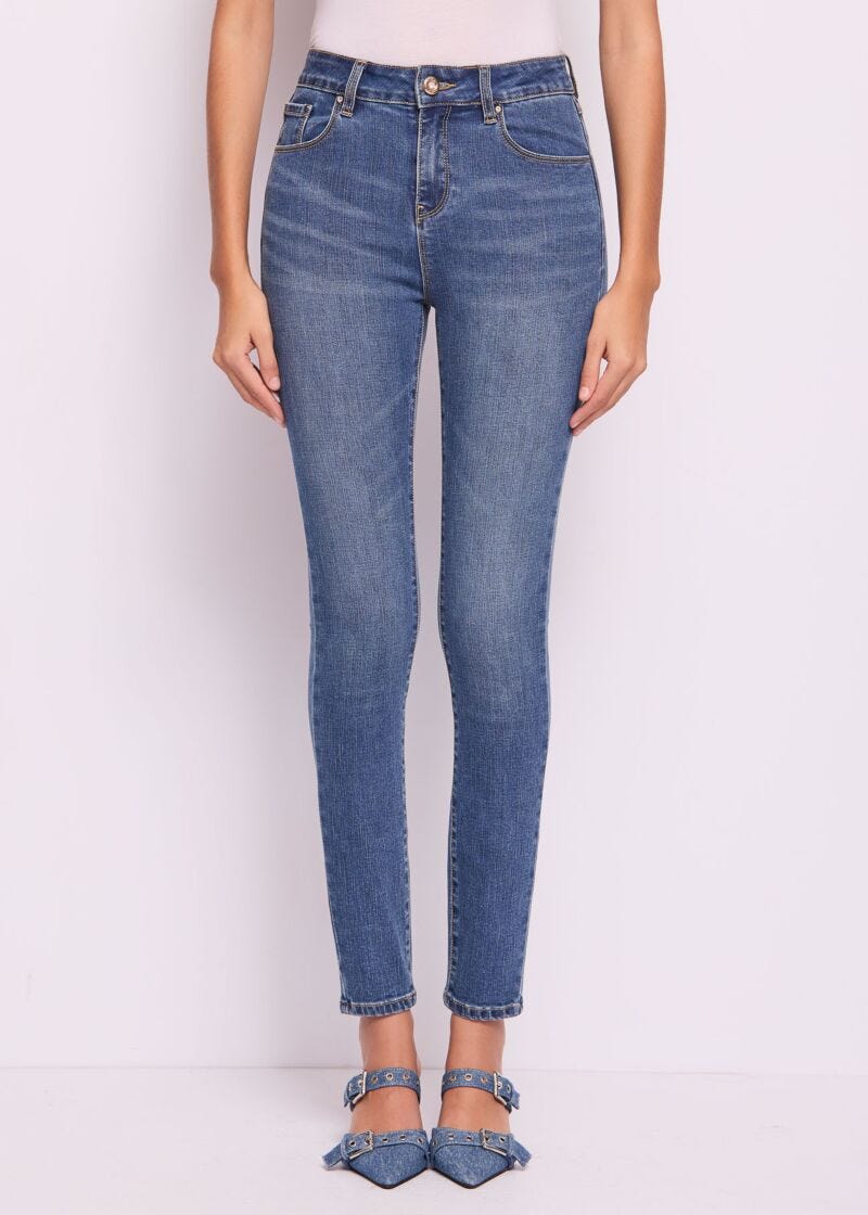 Jeans skinny in cotone