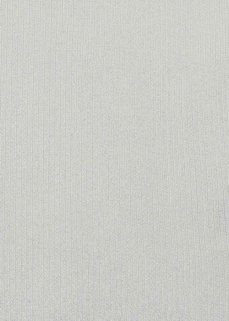 Top bianco in maglia lurex