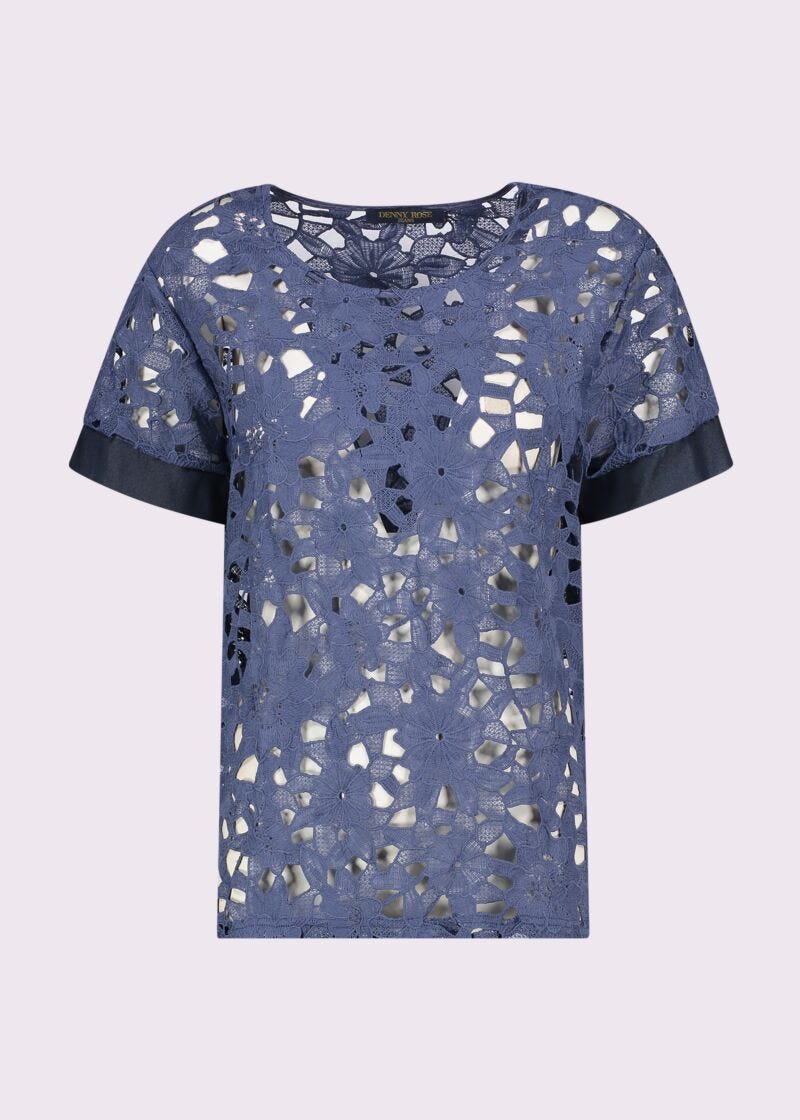 T-shirt in pizzo