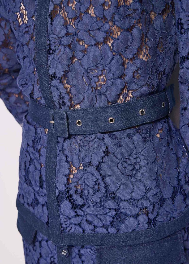 Cardigan in pizzo di cotone