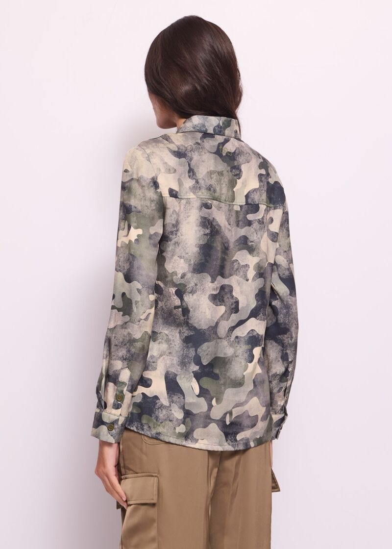 Printed georgette shirt